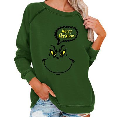 Women's Casual Grinch Christmas Sweatshirts