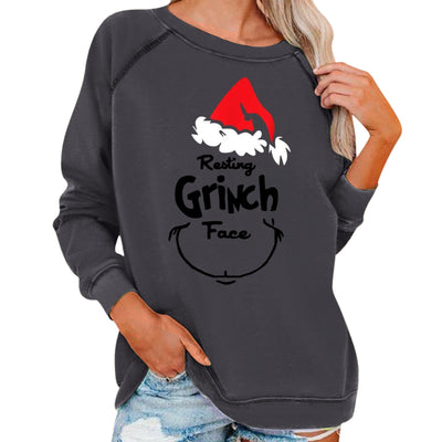 Women's Casual Grinch Christmas Sweatshirts