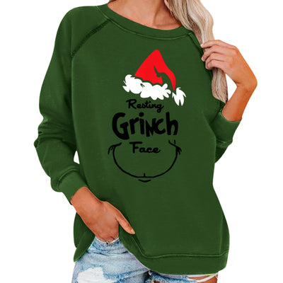 Women's Casual Grinch Christmas Sweatshirts